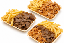 KEBABS WITH CHIPS